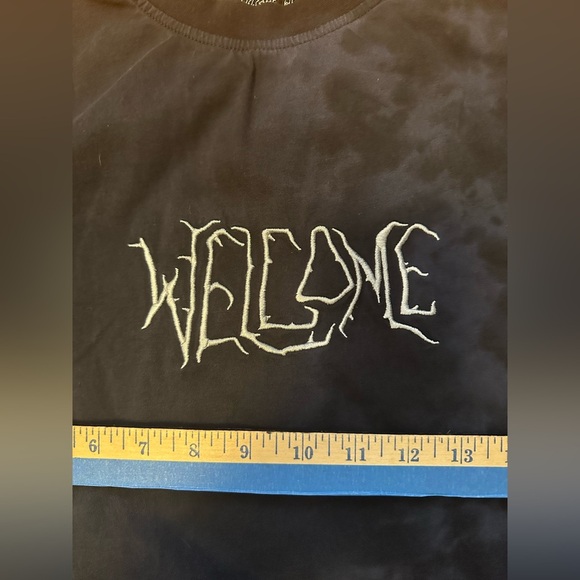 Welcome Skateboards Black Scrawl Logo T-Shirt size M (f6 - Picture 3 of 7